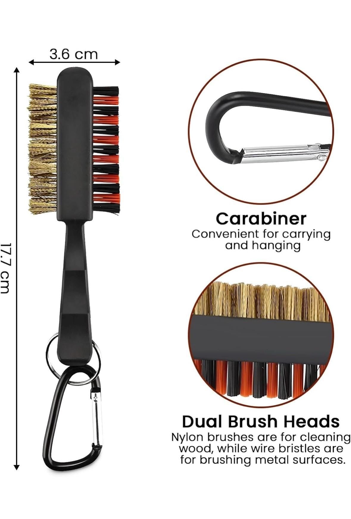 Dual Sided Golf Club Cleaner Brush, Groove Cleaning Tool