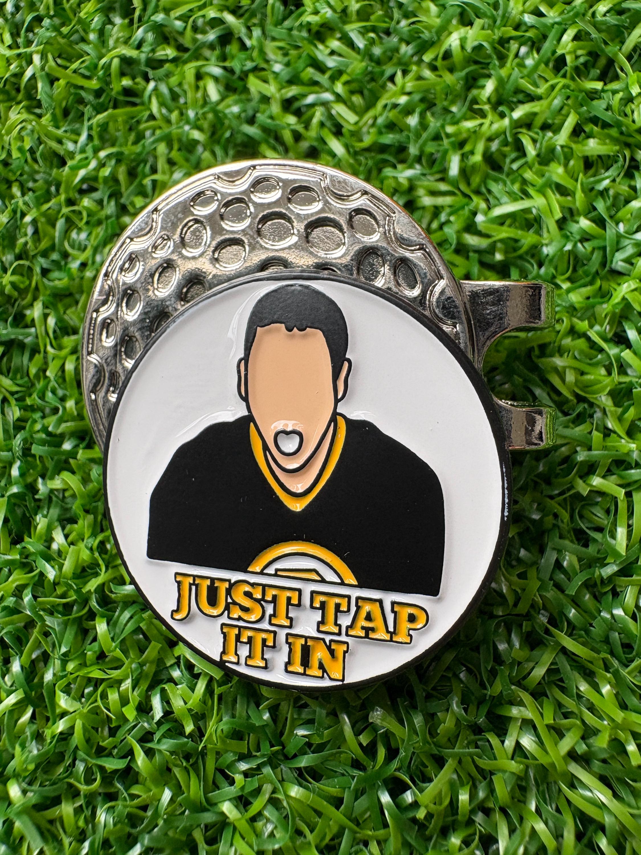 Funny golf ball marker with hat clip