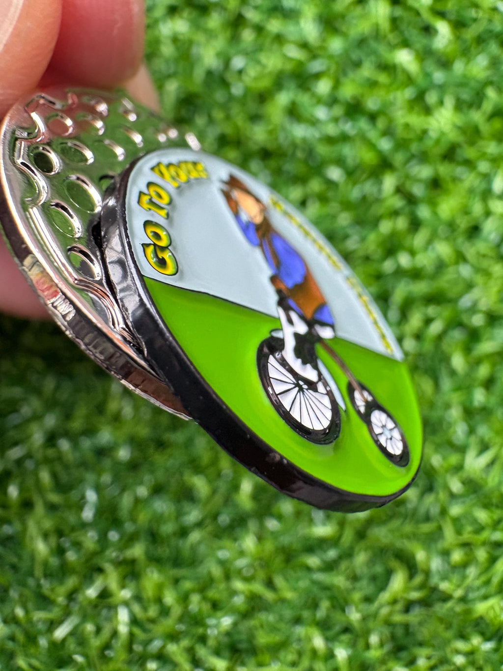 Funny golf ball marker with magnetic hat clip, 2 options