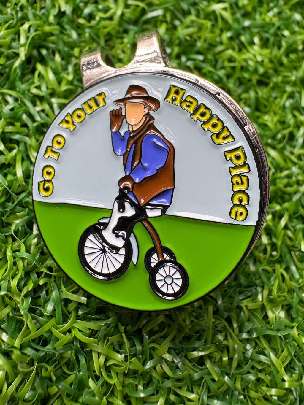 Funny golf ball marker with magnetic hat clip, 2 options