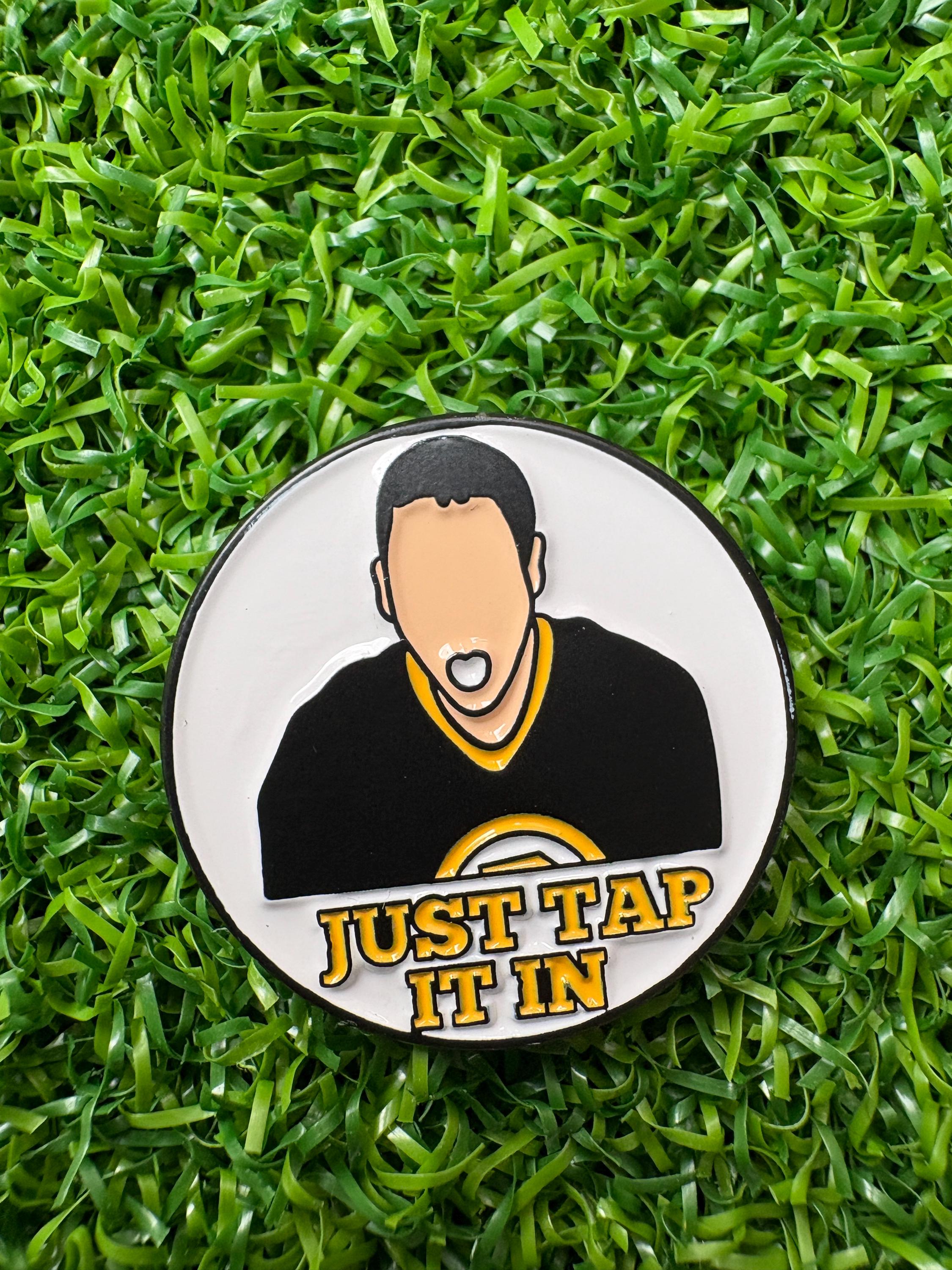 Funny golf ball marker with hat clip