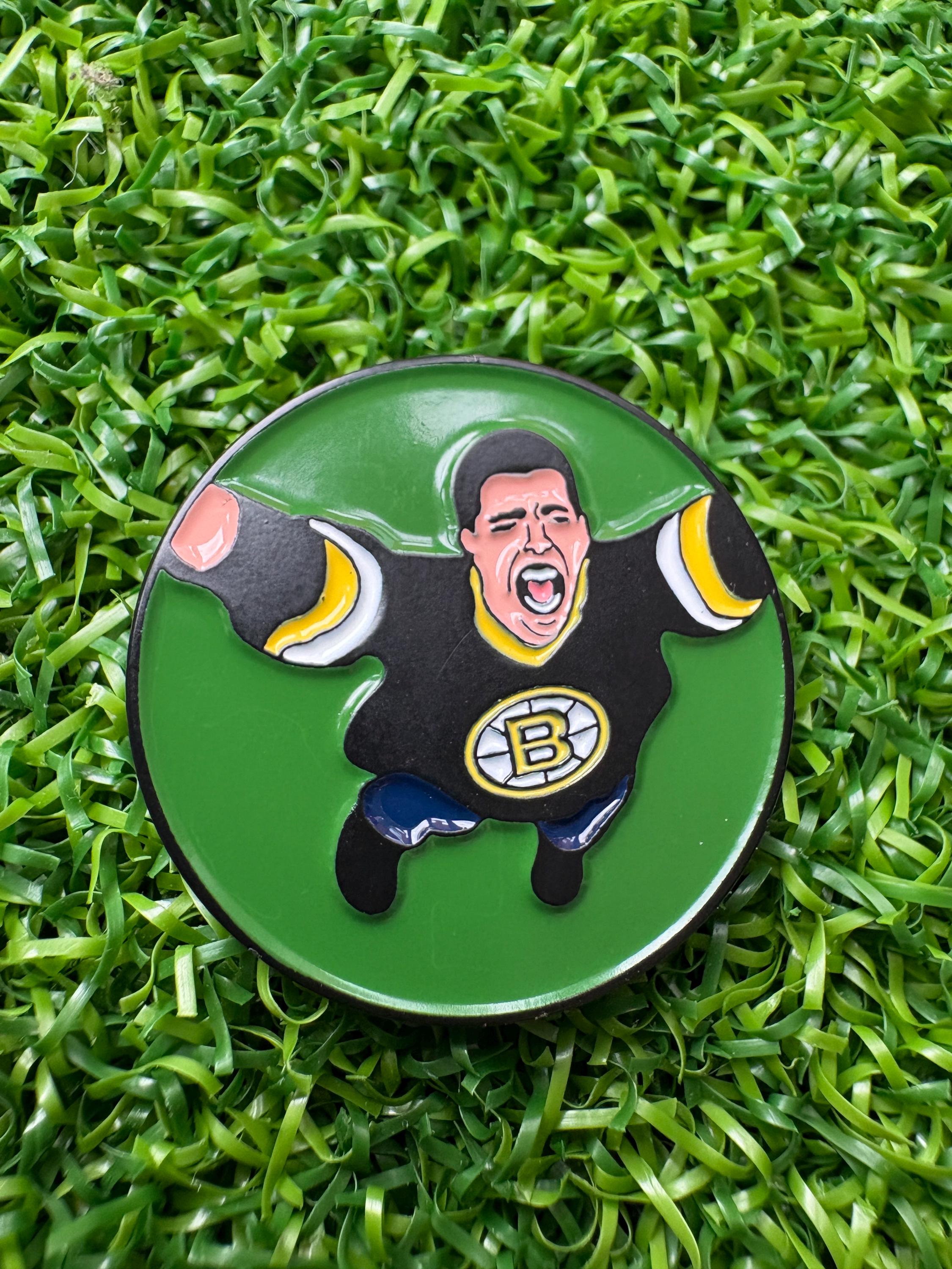 Funny golf ball marker with hat clip