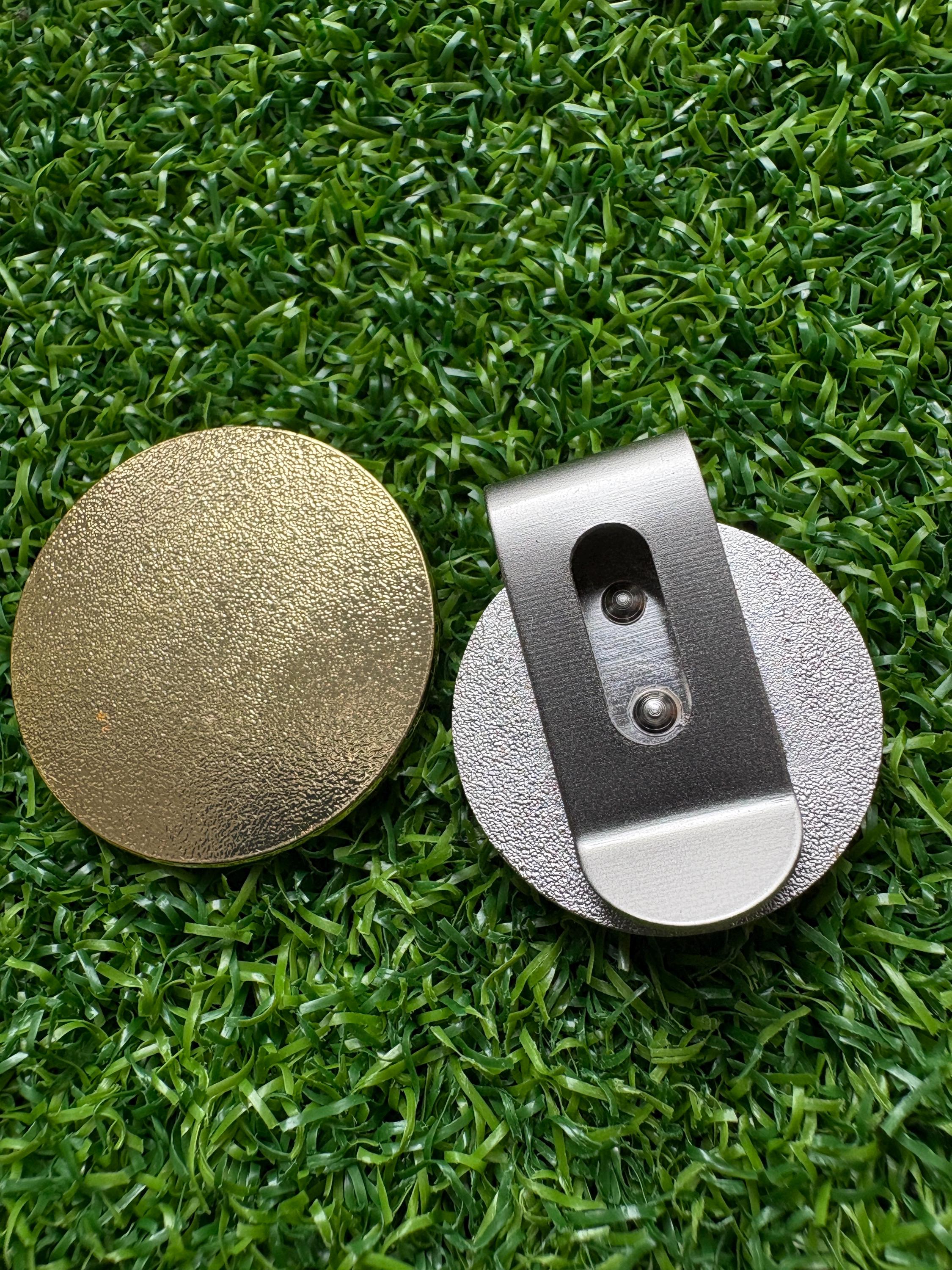 Bitcoin-style golf divot tool/pitch fork